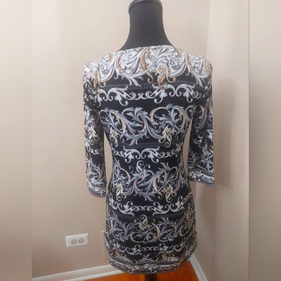 WHBM Scroll Pattern Dress - Picture 3 of 7